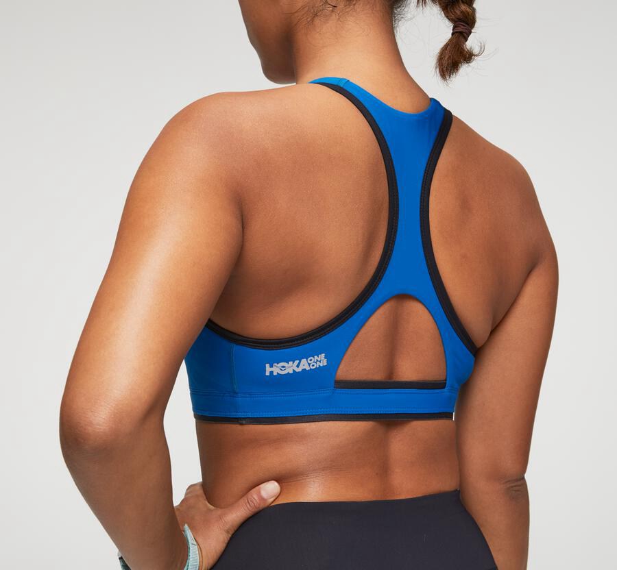 Hoka Australia One One Performance Sports - Womens Bra Blue - SPLET-5368